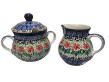 Load image into Gallery viewer, Sugar and Creamer Set  Maraschino
