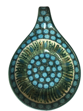 Load image into Gallery viewer, Spoon Rest 7&quot; Unikat Green Lake Grass
